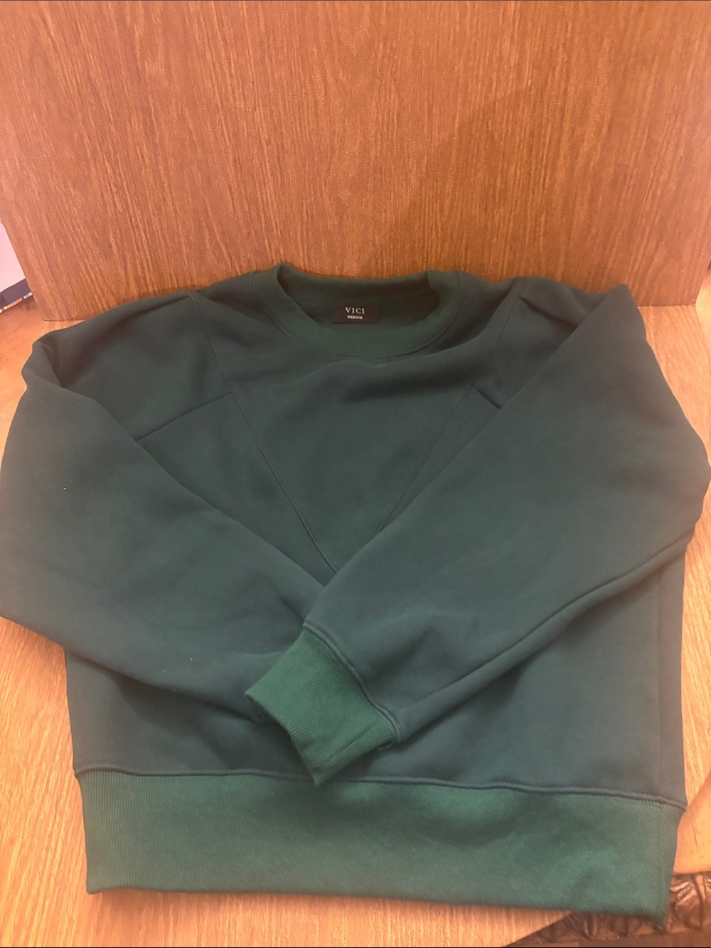 VICI Forest Green Crewneck Sweater